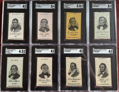 1910 S77 Presidents Silks Complete Set of 24