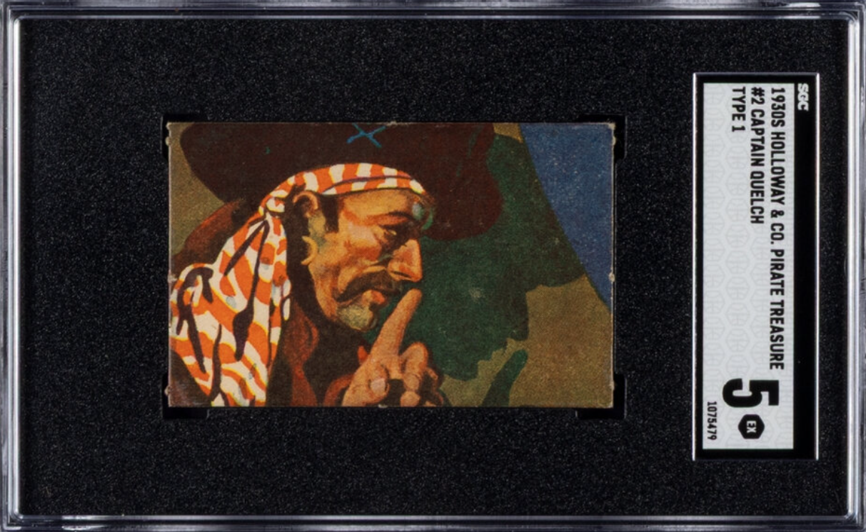 1930s Holloway's R110 "Pirate Treasure" Cards Complete set (48) SGC-Graded