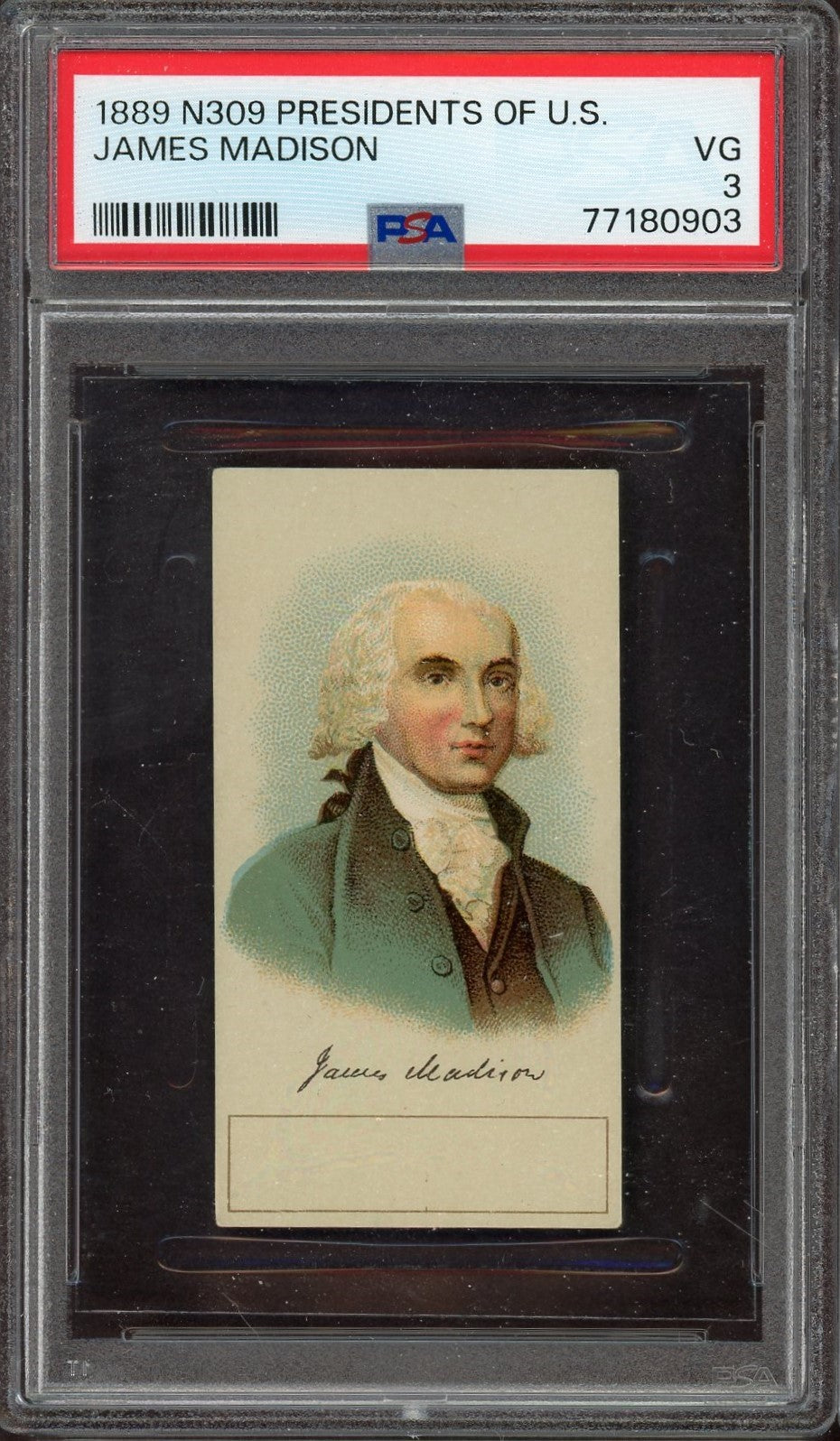 N309 Presidents of the U.S. James Madison (PSA 3 VG)