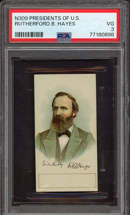 N309 Presidents of the U.S. Rutherford B. Hayes (PSA 3 VG)