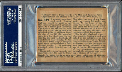 1936 Gum Inc G-Men & Heroes of the Law 319 Pursuit in the Wilderness PSA 4 VG/EX