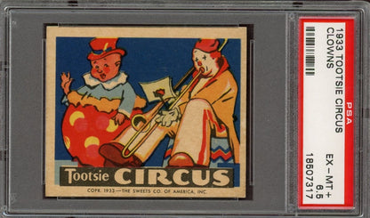 1933 R152 Tootsie Circus "CLOWNS" Rare (PSA 6.5 EX/MT+)