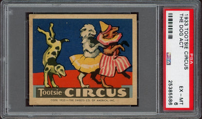 1933 R152 Tootsie Circus "The Dog Act" (PSA 6 EX/MT) Very Rare