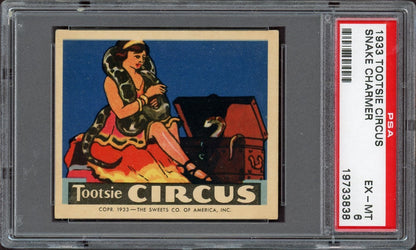 1933 R152 Tootsie Circus "Snake Charmer" (PSA 6 EX/MT) Rare