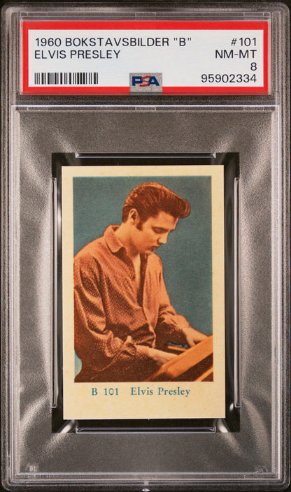 1960 Bokstavsbilder "B" Elvis Presley Card #101 (PSA 8 NM MT+) Pop 10