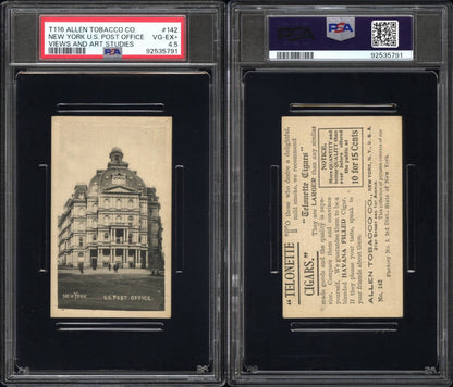 1903 T116 Allen Tobacco Telonette #143 (PSA 4.5 VGEX+) New York U.S. Post Office3