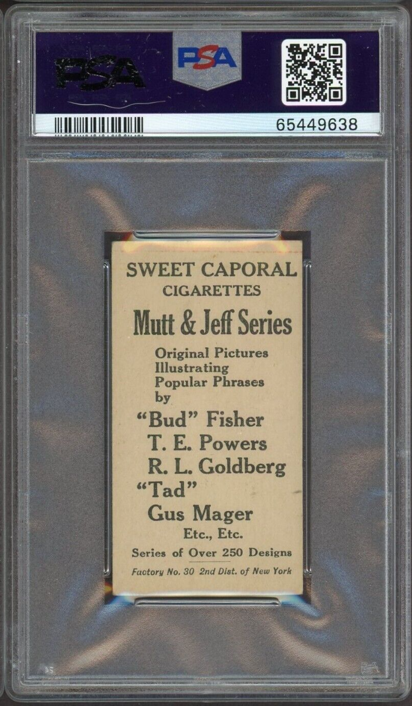 1906 T88 Sweet Caporal Mutt & Jeff Type 4 #27 "A Boob Is An..." (PSA 4 VG/EX)