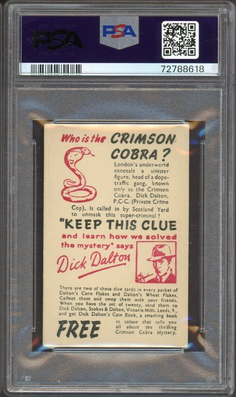 1950 Stokes & Dalton Crimson Cobra #1 Dick Dalton (PSA 2 GD) Marijuana Reference