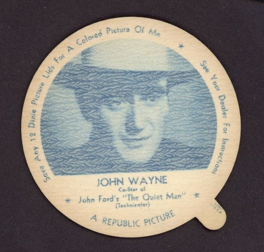 John Wayne DIXIE LID (Nelson's Cloverland Ice Cream) 1952