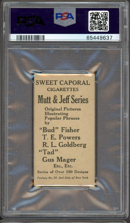 1906 T88 Sweet Caporal Mutt & Jeff Type 1 #66 "Gloom Beat It" (PSA 6 EX/MT)