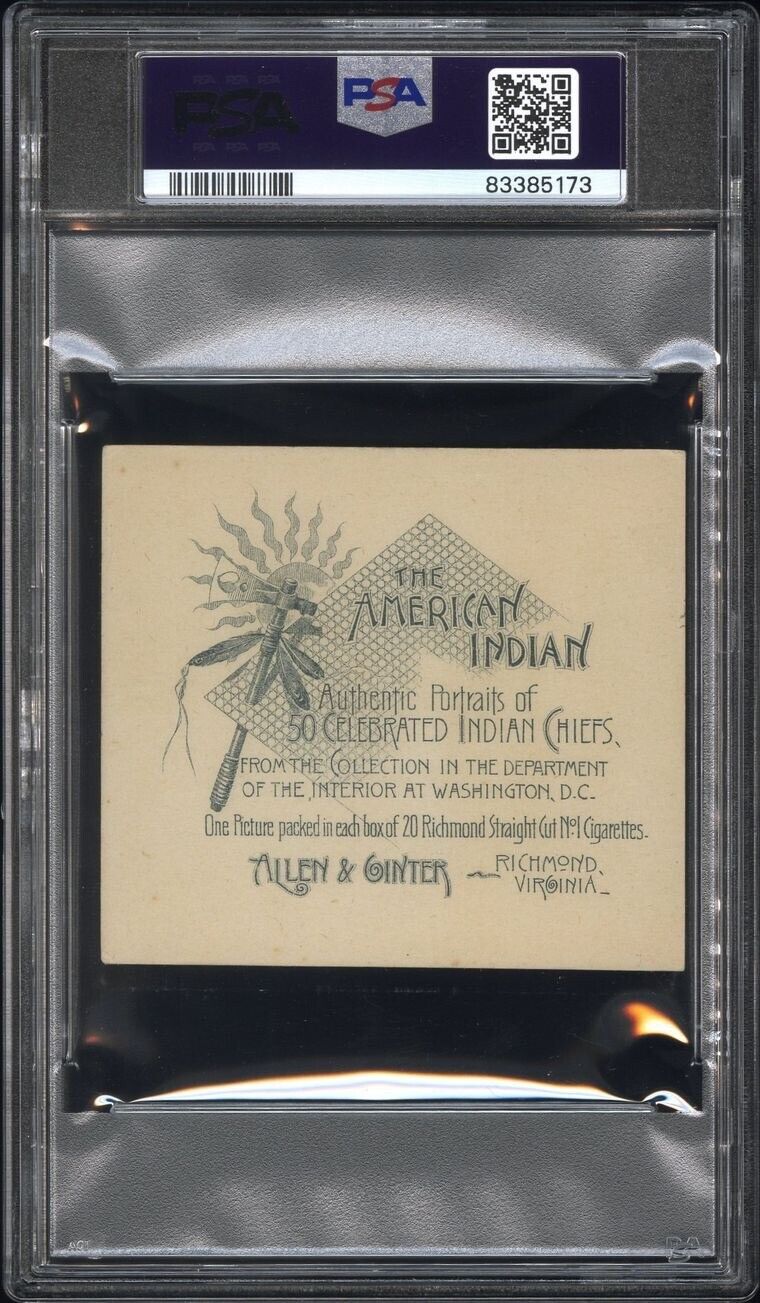 1888 N36 Allen & Ginter American Indian Chiefs (PSA 4 VG/EX) Young Whirlwind