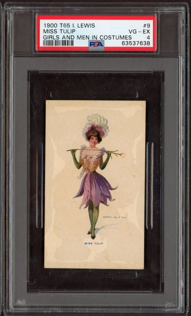 1900 T65 I. Lewis "Miss Tulip" Girls and Men in Costumes (PSA 4 VG/EX) Rare Type