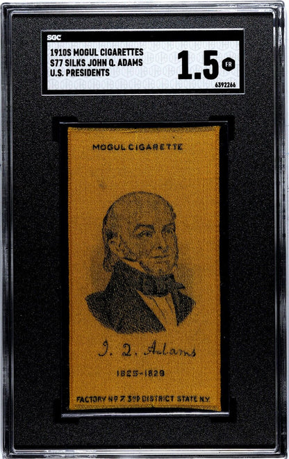 1910 S77 Mogul Cigarettes Silks U.S. Presidents John Adams (SGC 1.5 Fair)