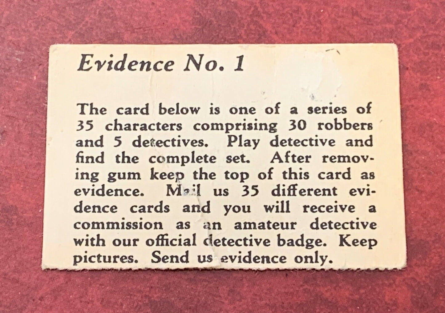 Cops & Robbers 1935 R36 Fleer #1 Card RANGER COLT (PSA 5 EX) w/ EVIDENCE Coupon