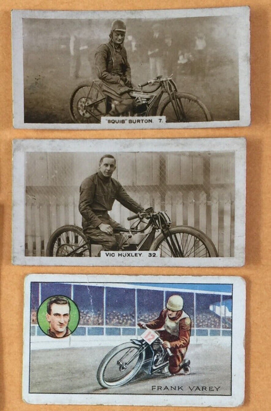 Tobacco Card (Lot of 3) Pattreiouex DIRT TRACK RIDERS 7,32 & Gallagher Champions