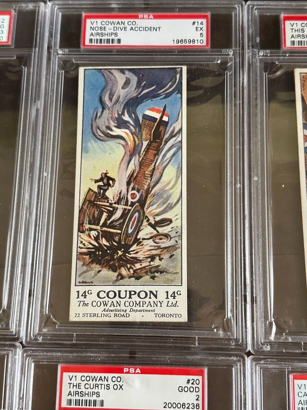 1920s AIRPLANES Chocolate Cards V1 COWANS Partial SET (20/24) AVIATION Airships