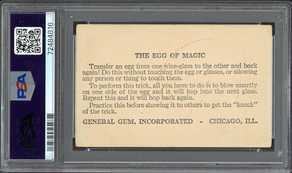 1930s R155 General Gum TRICK CARDS The Egg Of Magic (PSA 3 VG) Only One Graded