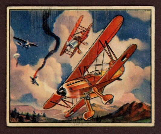 1939 World In Arms GUM INC. CARD Airplanes #6 Czechoslovakian Avia Fighter VGEX