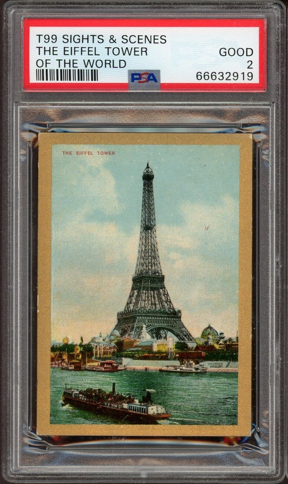 1911 T99 Sights & Scenes of the World THE EIFFEL TOWER (PSA 2 Good)