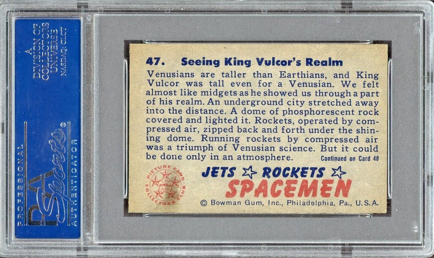 1951 Bowman Jets Rockets and Spacemen #47 (PSA 7 NM) Mid-Number