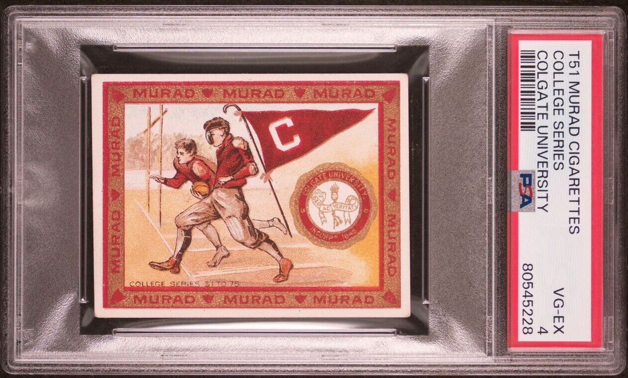 T51 MURAD COLLEGE SERIES Colgate University (PSA 4 VG/EX) Football