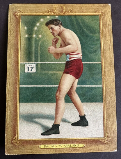 1911 Boxing Cabinet Card T9 Turkey Red #58 Packey McFarland