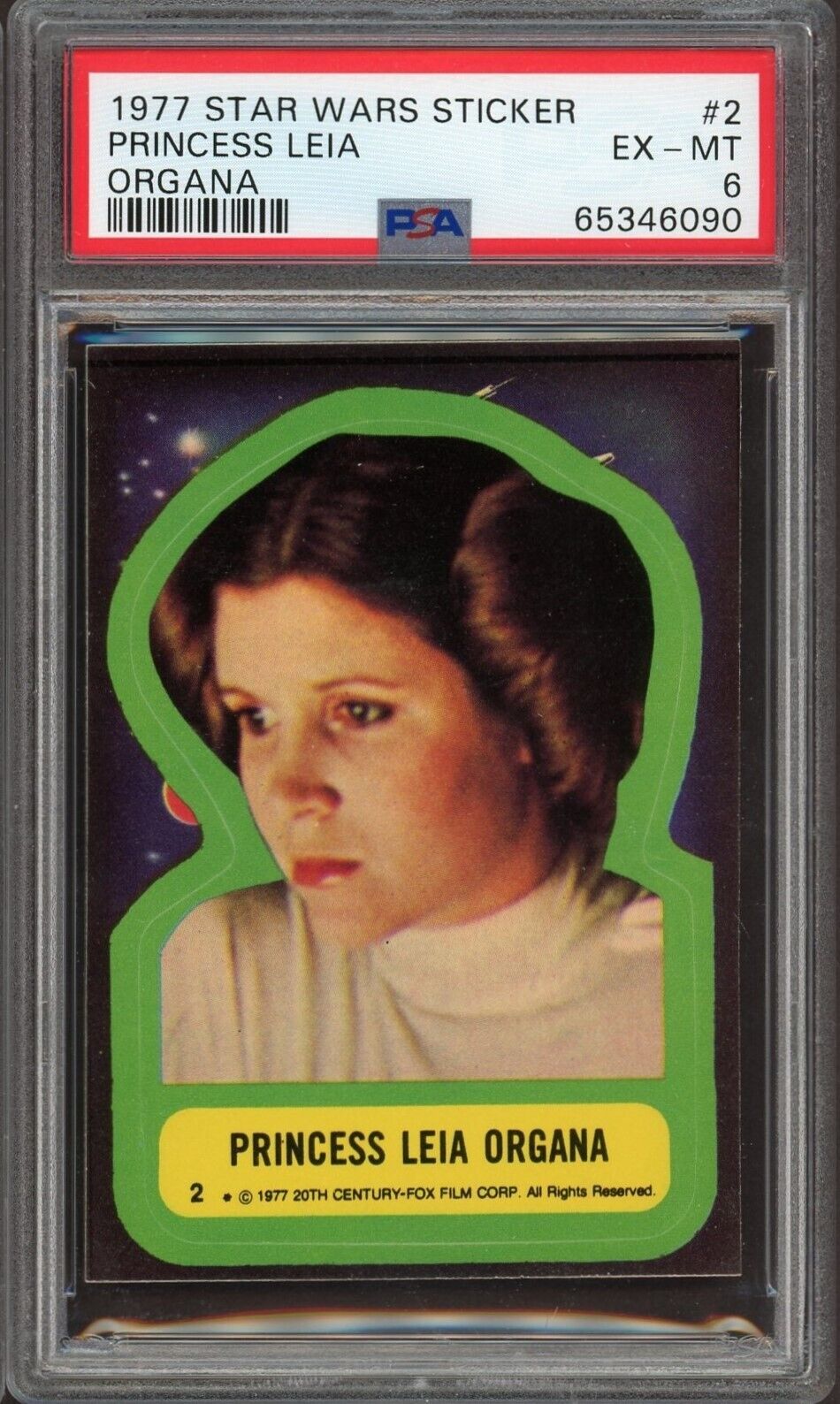 (LOT of EIGHT) 1977 Topps Star Wars Stickers #1-#8 PSA 6 EX/MT Luke Darth Vader