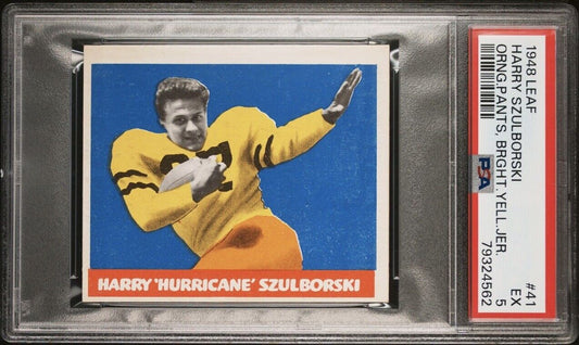 1948 Leaf  Football #41 Harry Szulborski Orange/Yellow (PSA 5 EX)
