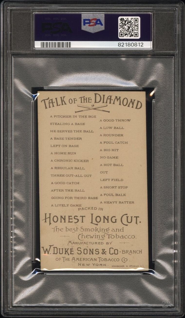 N135 Duke Honest Long Cut "Talk of the Diamond" THREE OUT-ALL OUT (PSA 5 EX)