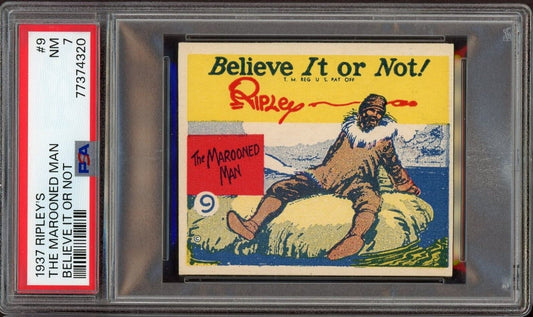 1937 Ripley's Believe It Or Not #9 The Marooned Man (PSA 7 NM) Wolverine Gum