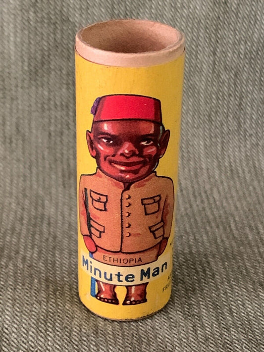 1930's R43 "Minute Man" Candy Tube ETHIOPIA (American Mint Corp.) No Lid