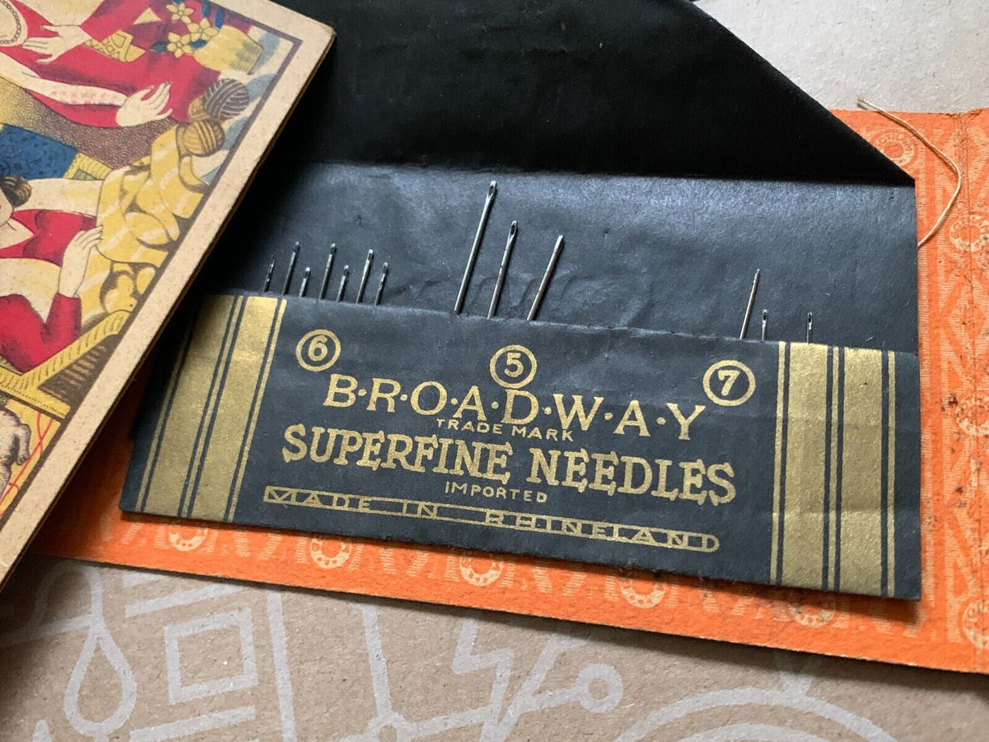 Pair of Antique BROADWAY NEEDLE ASSORTMENT BOOKLETS (Two Different Styles)