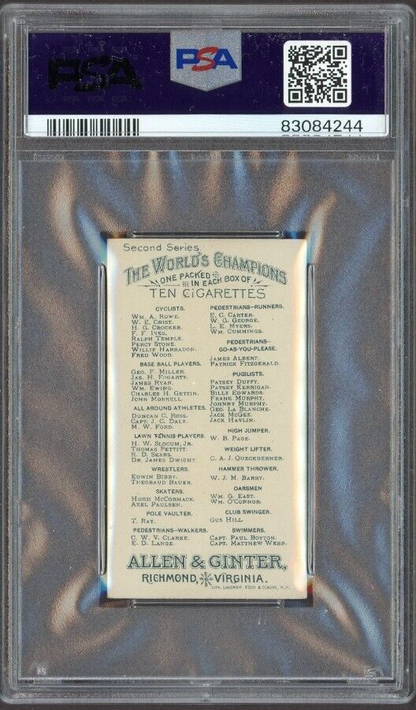 1889 N29 Allen & Ginter W J M Barry Hammer Thrower (PSA 6 EX/MT)