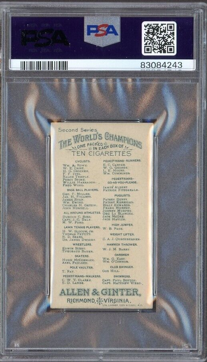 1888 N29 Allen & Ginter C A J Queckberner WEIGHTLIFTER (PSA 6 EX/MT)